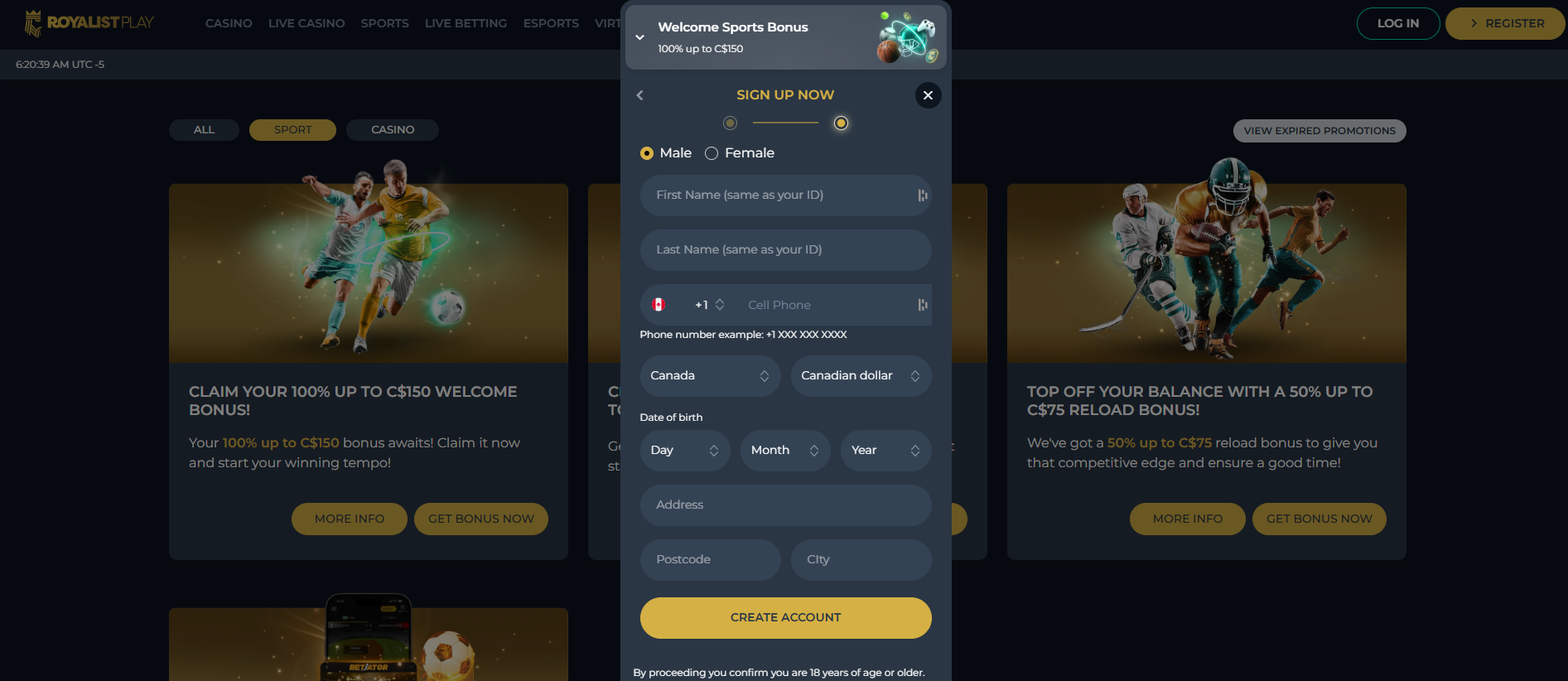 Royalistplay Sportwetten